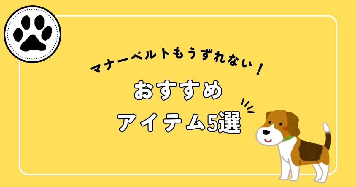 マナーベルトずれない方法おすすめアイテム