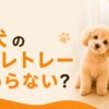 犬のトイレトレーはいらない？