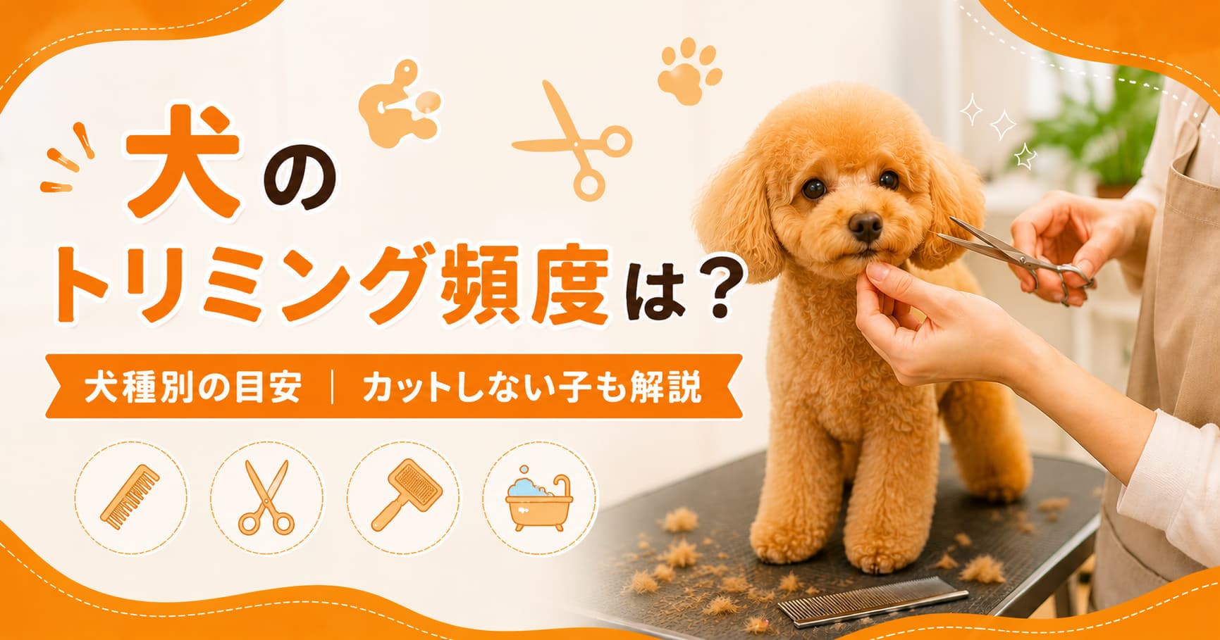 犬のトリミングの頻度は？犬種別目安